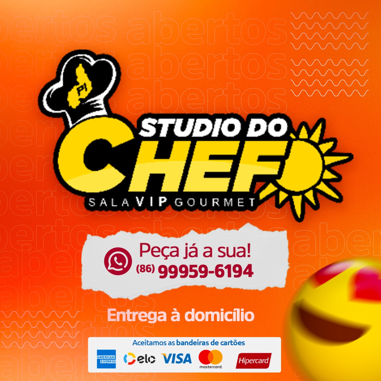 Botão Studio do Chef