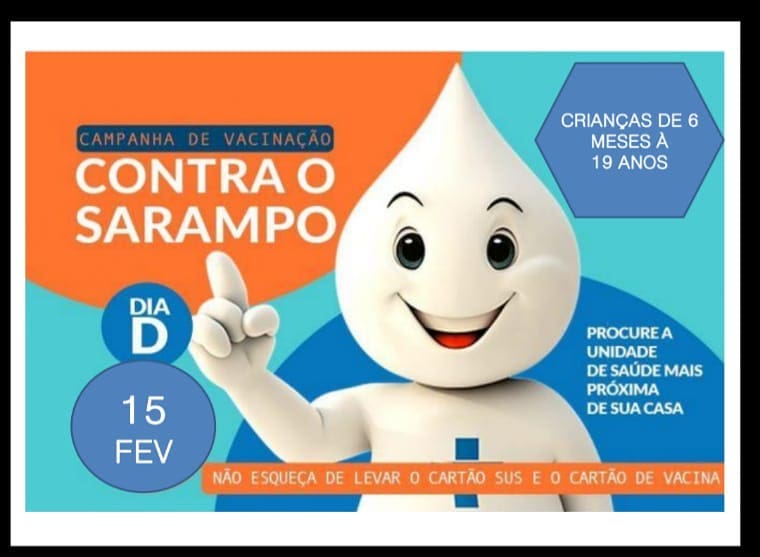 Resultado de imagem para Primeira etapa da Campanha de Vacinação contra o Sarampo 2020